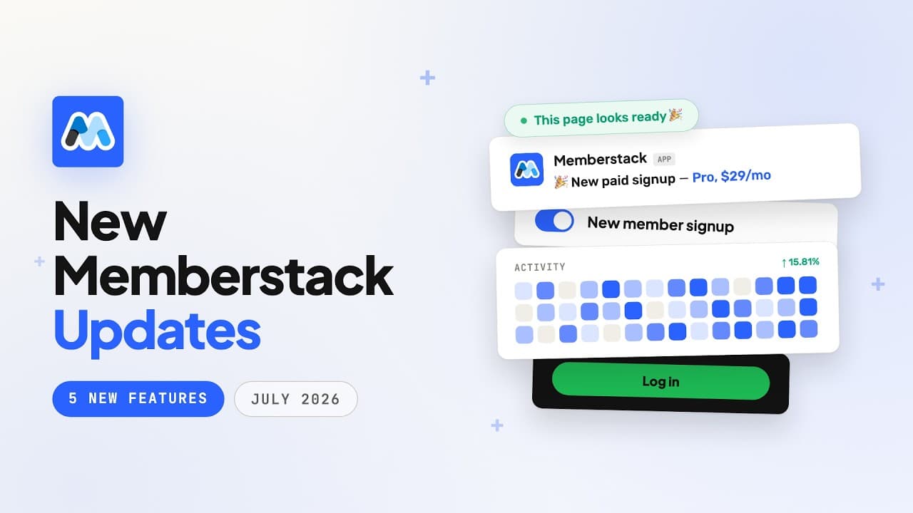 5 New Memberstack Features — Slack Alerts, New Dashboard & More