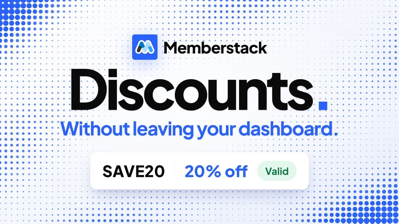 Create Discounts and Promo Codes Inside Memberstack